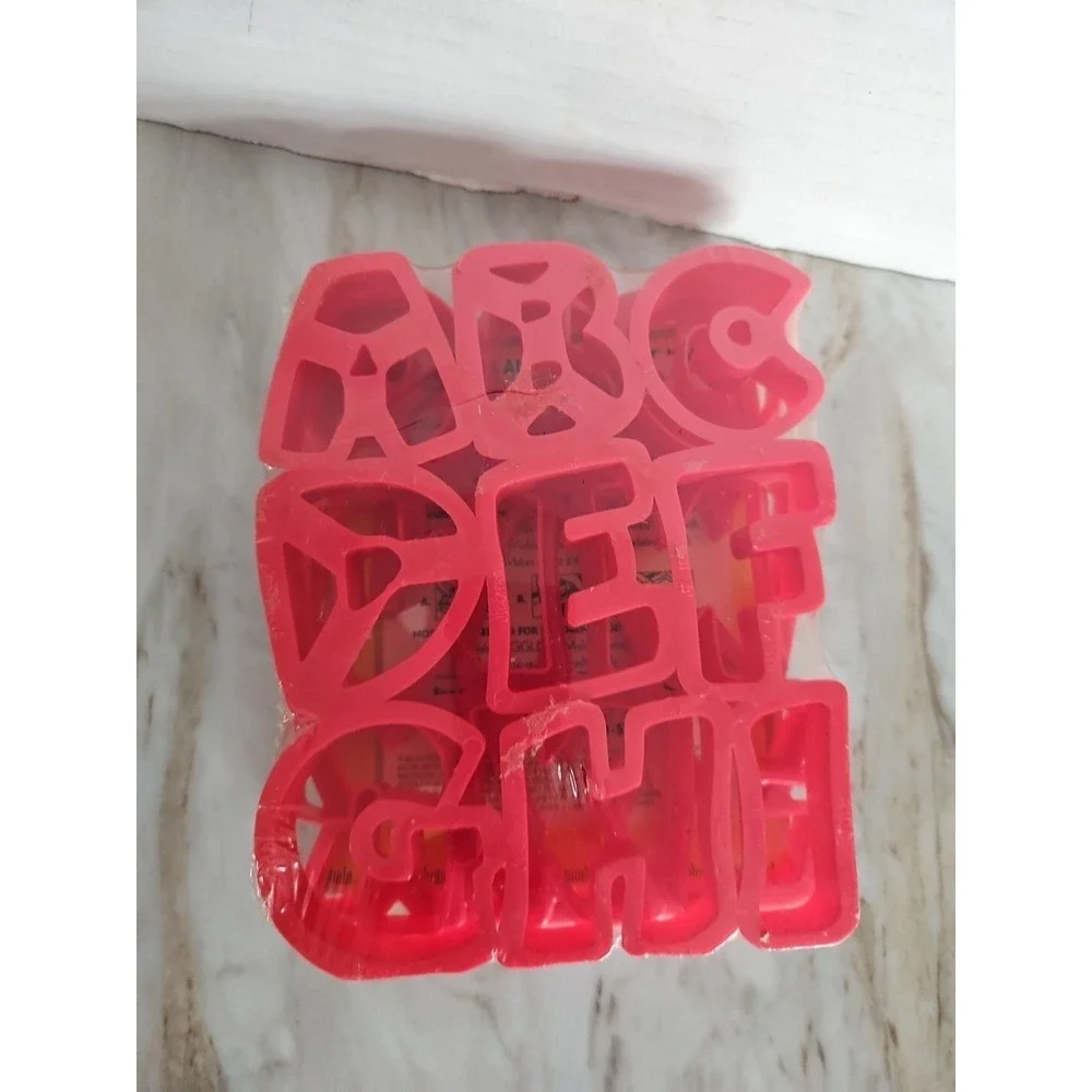 Vintage Jell-O Spell Fun with Alphabet Jigglers Molds 26 Letters A to Z‎ Jello
